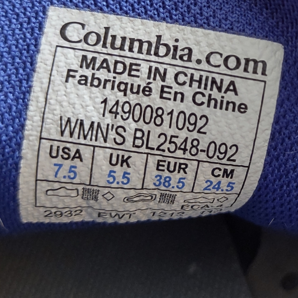 Columbia Women’s Size 7.5 Techlite Fluidframe Omni-Grip Trail Shoes - Picture 9 of 10